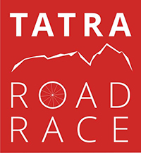plakat czerwony z białym napisem tatra road race