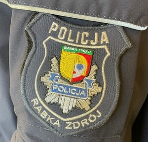 naszywka na mundur z napisem policja Rabka-Zdrój