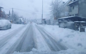 zaśnieżona ulica