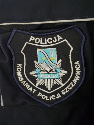 naszywka z napisem Komisariat policji w Szczawnica