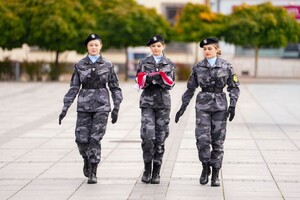 Poczet szatndarowy szkoły mundurowej