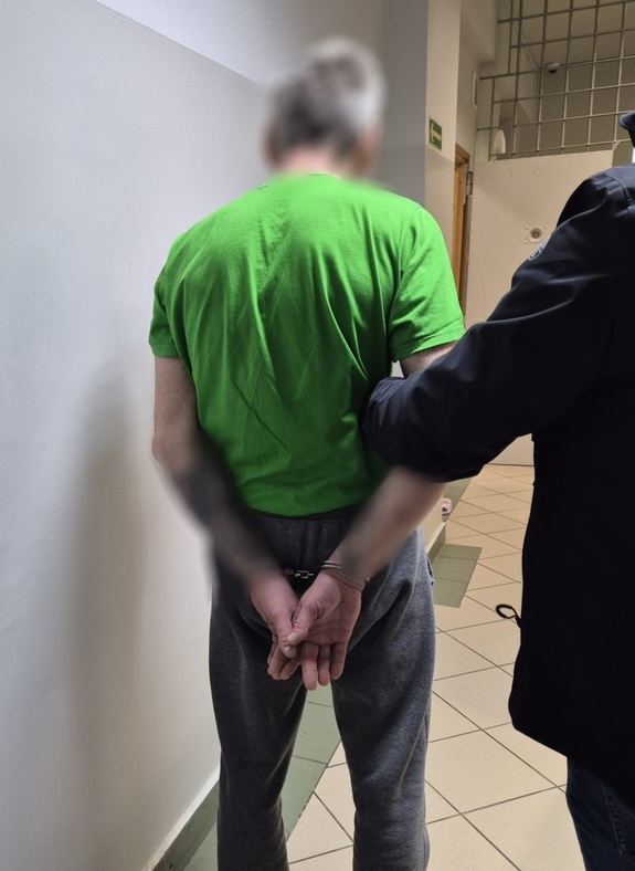 zatrzymany mezczyzna