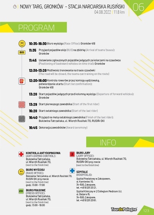 czasowy program przejazdu