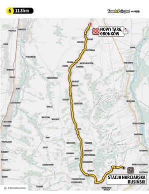 mapa całej trasy przejazdu